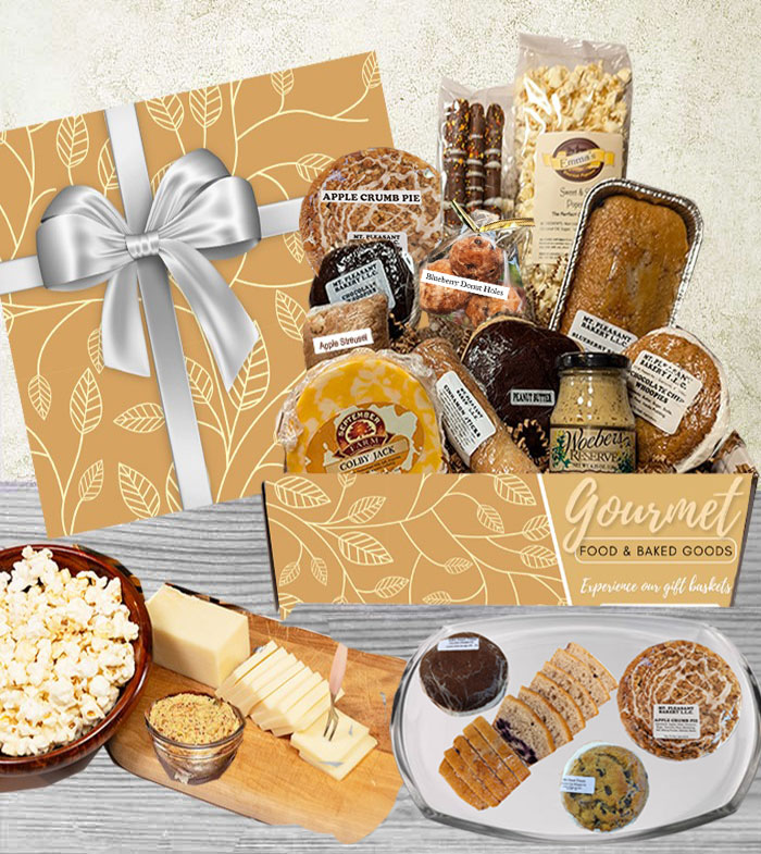 Send a personalized food gift box to friends and family.