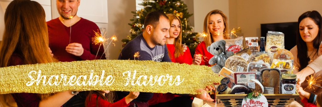 Holiday Christmas gifts with shareable flavors