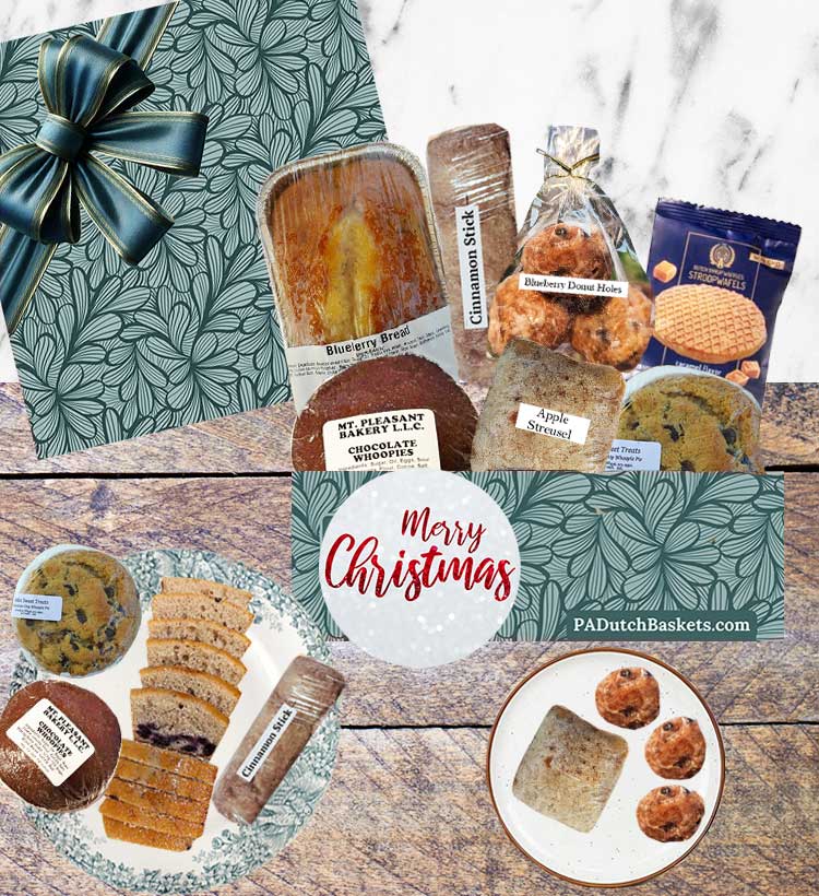 Our Holiday gift box is the perfect food gift filled with Amish sweet treats and ready to share the joy of the season customized for your own christmas gift box.