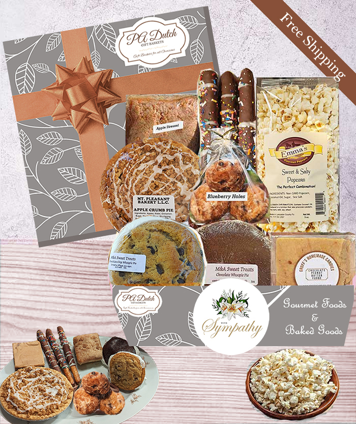 Finding personalized sympathy gifts can be difficult but our Lancaster, PA Duth comfort foods with baked goods are the perfect gift in a difficult time