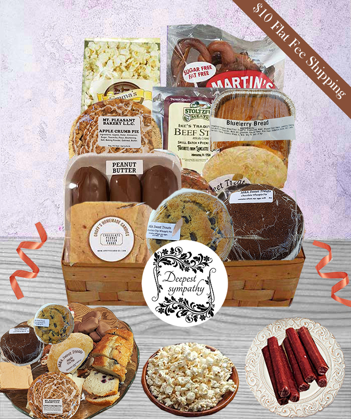 Saying sorry for your loss can be difficult but our PA Dutch baked goods are the perfect gift with delicious baked goods and other gourmet foods