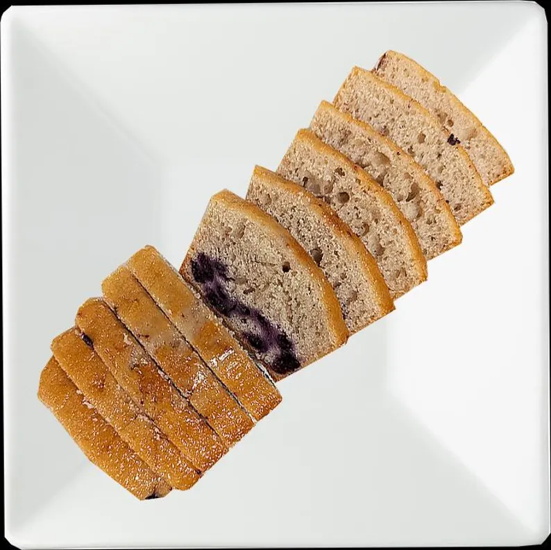 Food gift box blueberry bread