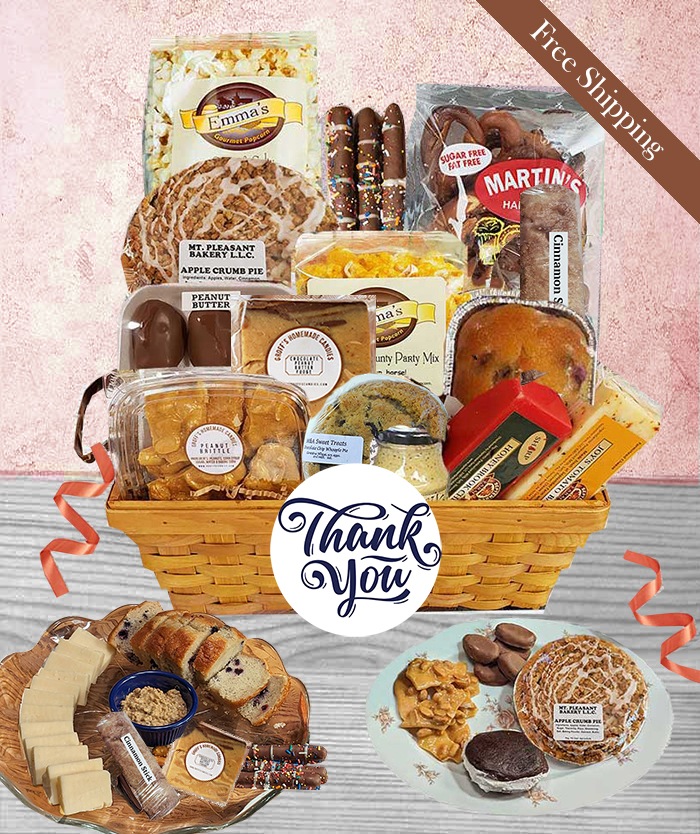 When looking for unique thank you gift baskets, our Lancaster PA baked goods known and loved by all are the perfect gift to say thank you