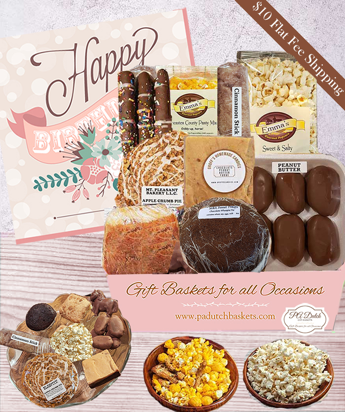 When looking for unique birthday gfits consider our PA Dutch treats that are loved by everyone with baked goods, cheeses and more