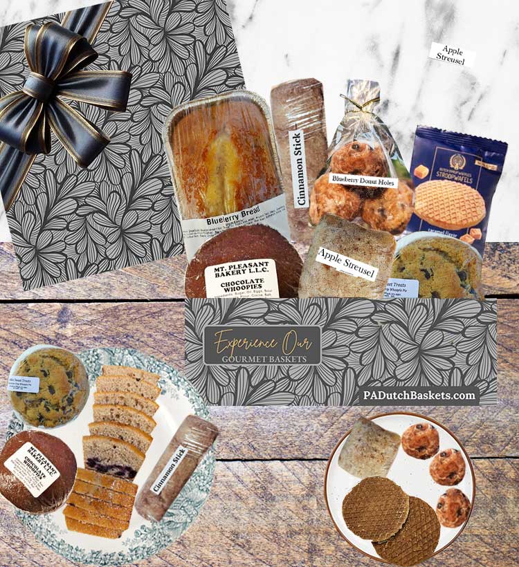 Our gift box is filled with delicious Amish baked goods that can be delivered for any occasion